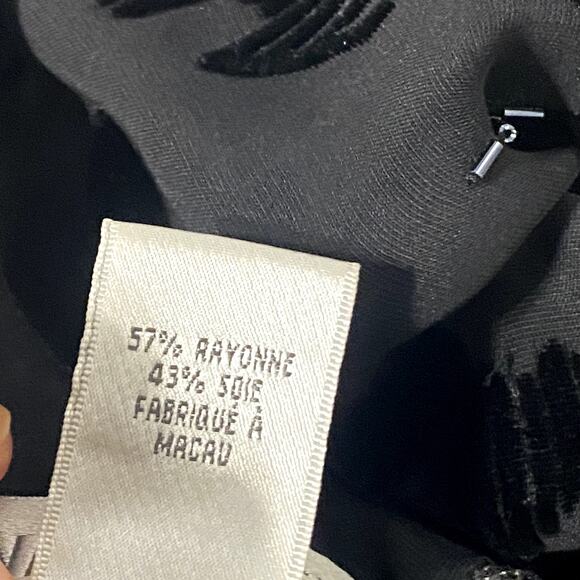 Nine West Silk Velvet Beaded Gothic Whimsygoth Dark Fairy Dress - Picture 12 of 13